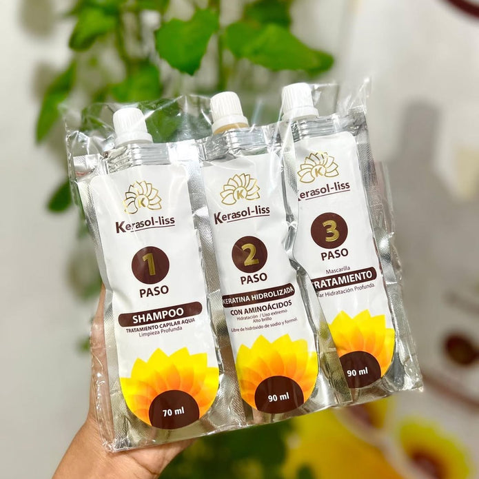 KERATINA TRES PASOS CASERA KERASOL LISS – MEGA TIENDA DE LA BELLEZA