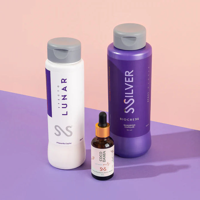 Kit silver efecto lunar neutraliza tu cabello rubio