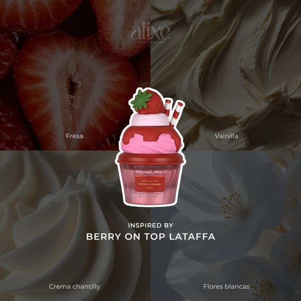 Perfume capilar Inspirado en la berry on top lattafa