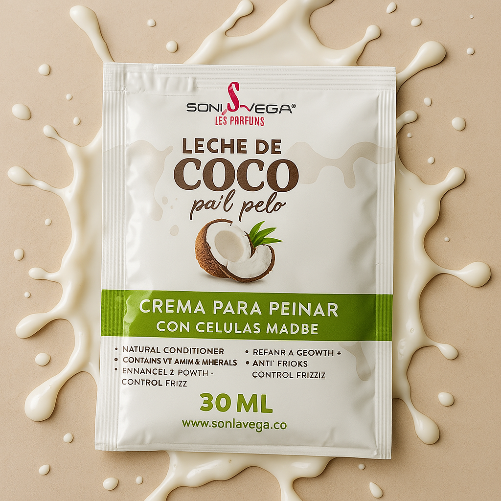 CREMA DE PEINAR LECHE DE COCO PAL PELO