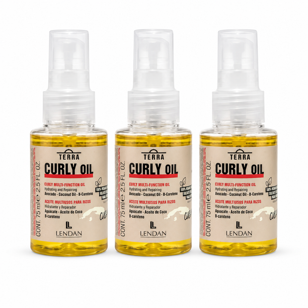 Aceite curly lendan hidratación profunda