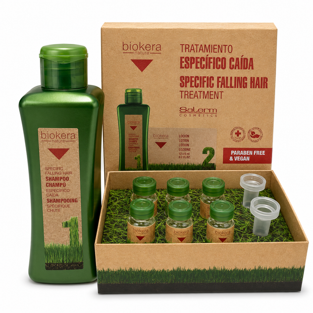 Kit Shampoo Biokera anti caida y tratamiento specific