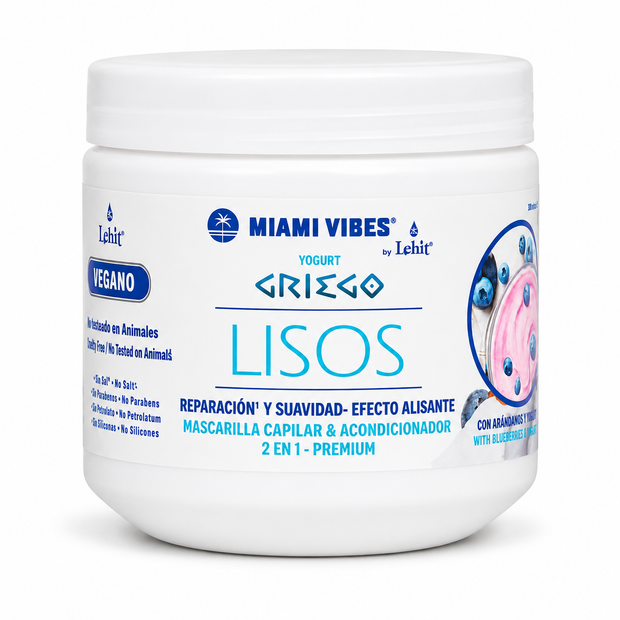 Mascarilla capilar yogurt griego lisos