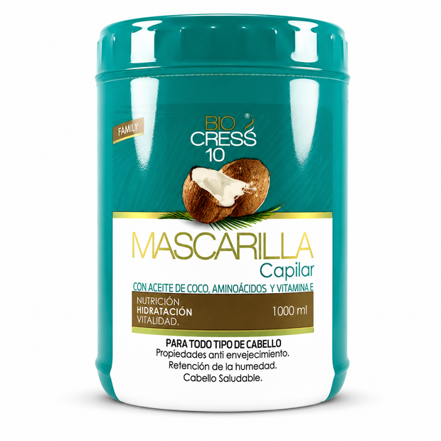 Mascarilla biocress ultra nutritiva coco