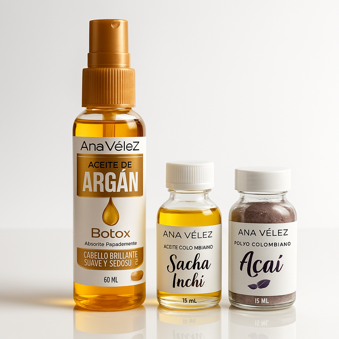 RITUAL CAPILAR OLEOS CAPILARES ANA VELEZ COSMETC
