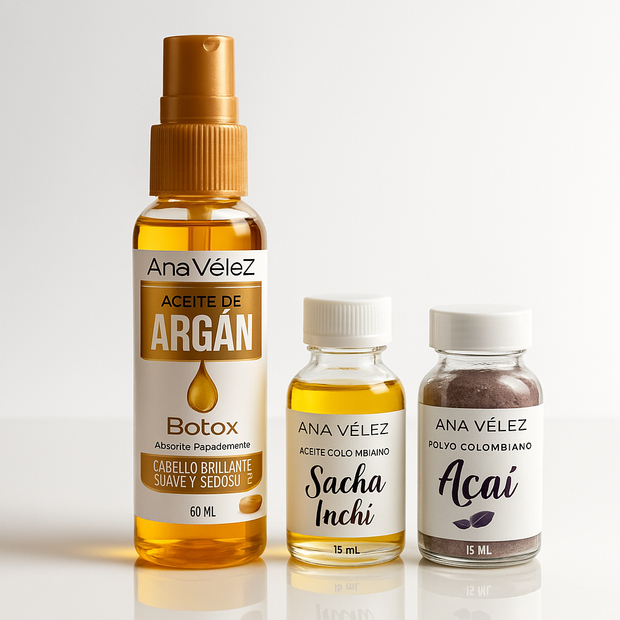 RITUAL CAPILAR OLEOS CAPILARES ANA VELEZ COSMETC