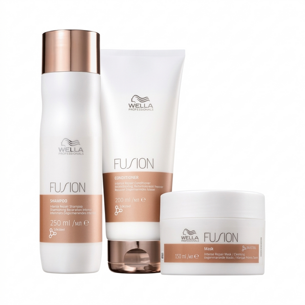 KIT FUSION REPARACIÓN CABELLOS DECOLORADOS wella fusion