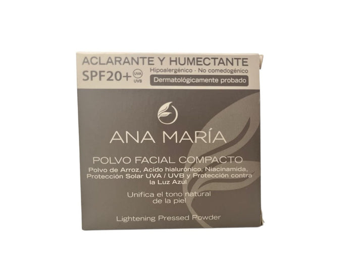 Polvo compacto Ana María spf20+ aclarante y humectante