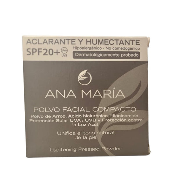 Polvo compacto Ana María spf20+ aclarante y humectante