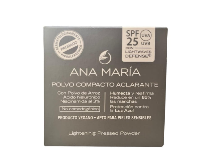 Polvo compacto aclarante Ana María spf25