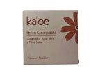 Polvo compacto kaloe caléndula, aloe Vera y filtro solar.