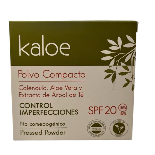 Polvo compacto kaloe control imperfecciones spf20