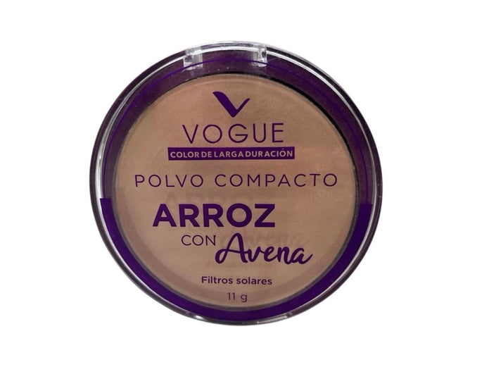 Polvo compacto arroz con avena Vogue filtro solar