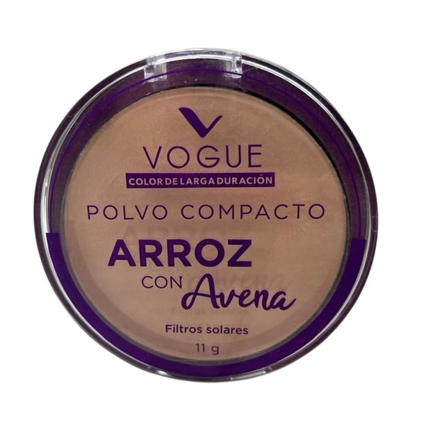 Polvo compacto arroz con avena Vogue filtro solar