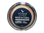 Polvo compacto mate natural con ácido hialuronico larga duración con filtro solar