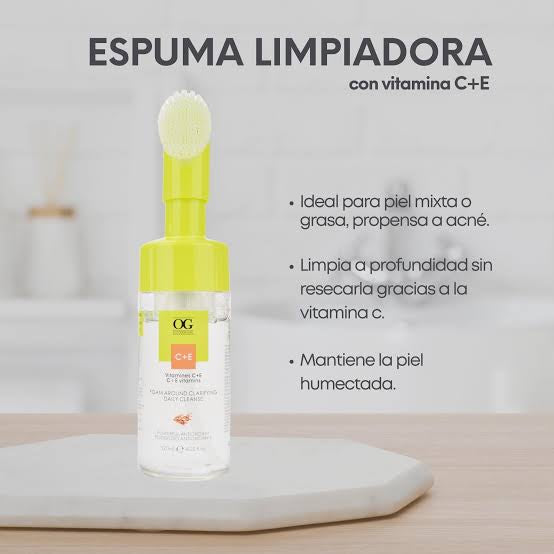 Espuma limpiadora con vitamina C+E OG