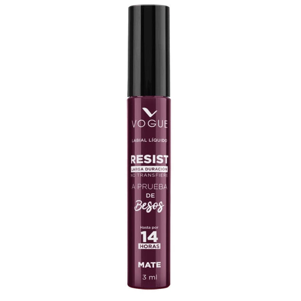 Labial líquido resist larga duración Vogue a prueba de besos