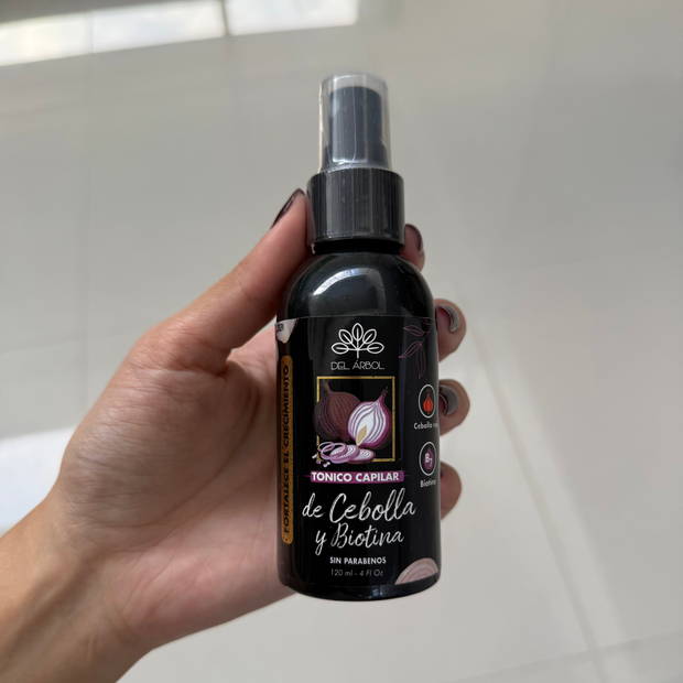 TONICO CAPILAR DE CEBOLLA Y BIOTINA DEL ARBOL