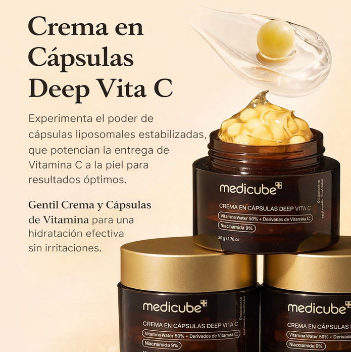 Crema anti manchas oscuras vitaminca c pura medicube