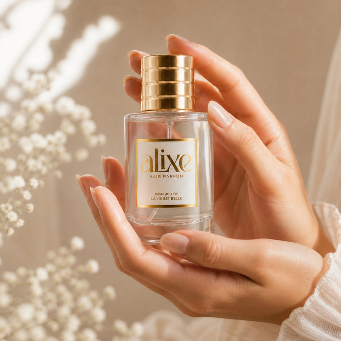 Perfume capilar Inspirado en la vie est belle de Lancome