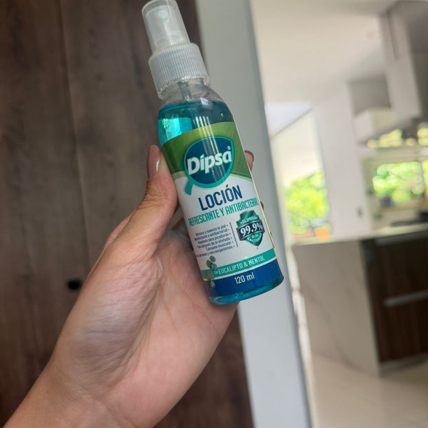 Loción Refrescante y Antibacterial Dipsa Eucalipto & Mentol 10 UND