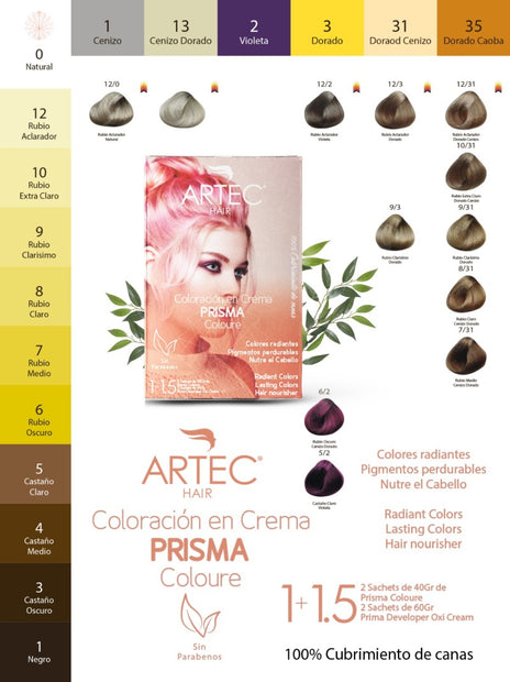 COLORACION EN CREMA PRISMA COLOURE X 80ML