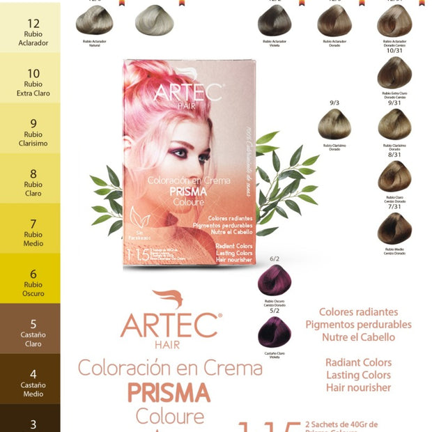 COLORACION EN CREMA PRISMA COLOURE X 80ML